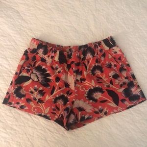 Size 6 J Crew floral shorts.